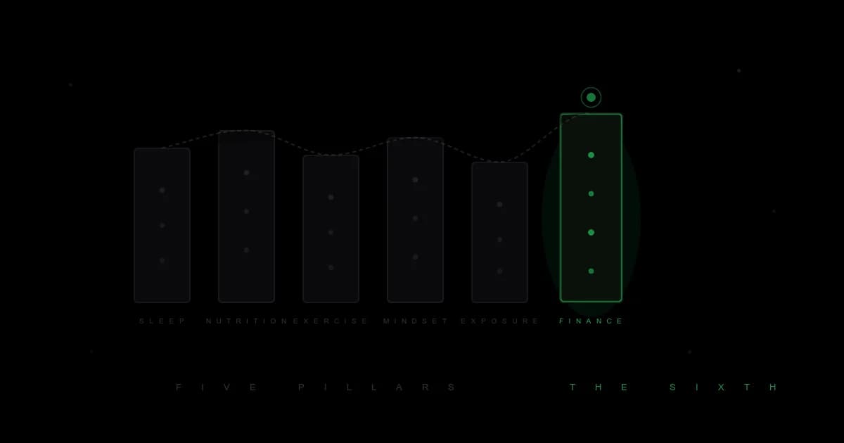 Finanças São o 6o Pilar do Biohacking
